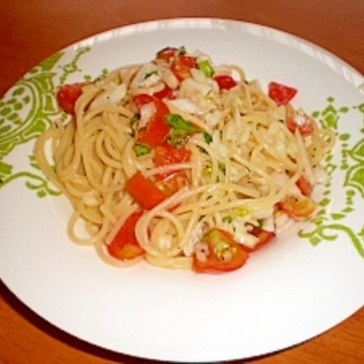 簡単美味!トマトとバジルの冷製パスタ